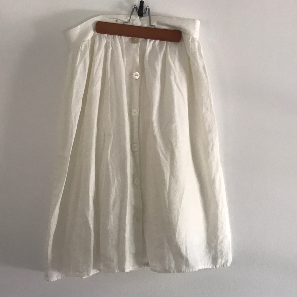 Zara Woman Linen Blend Skirt with lining